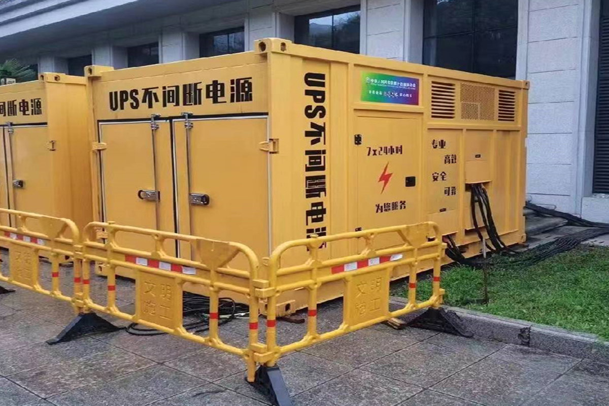 昆明发电机租赁施工现场