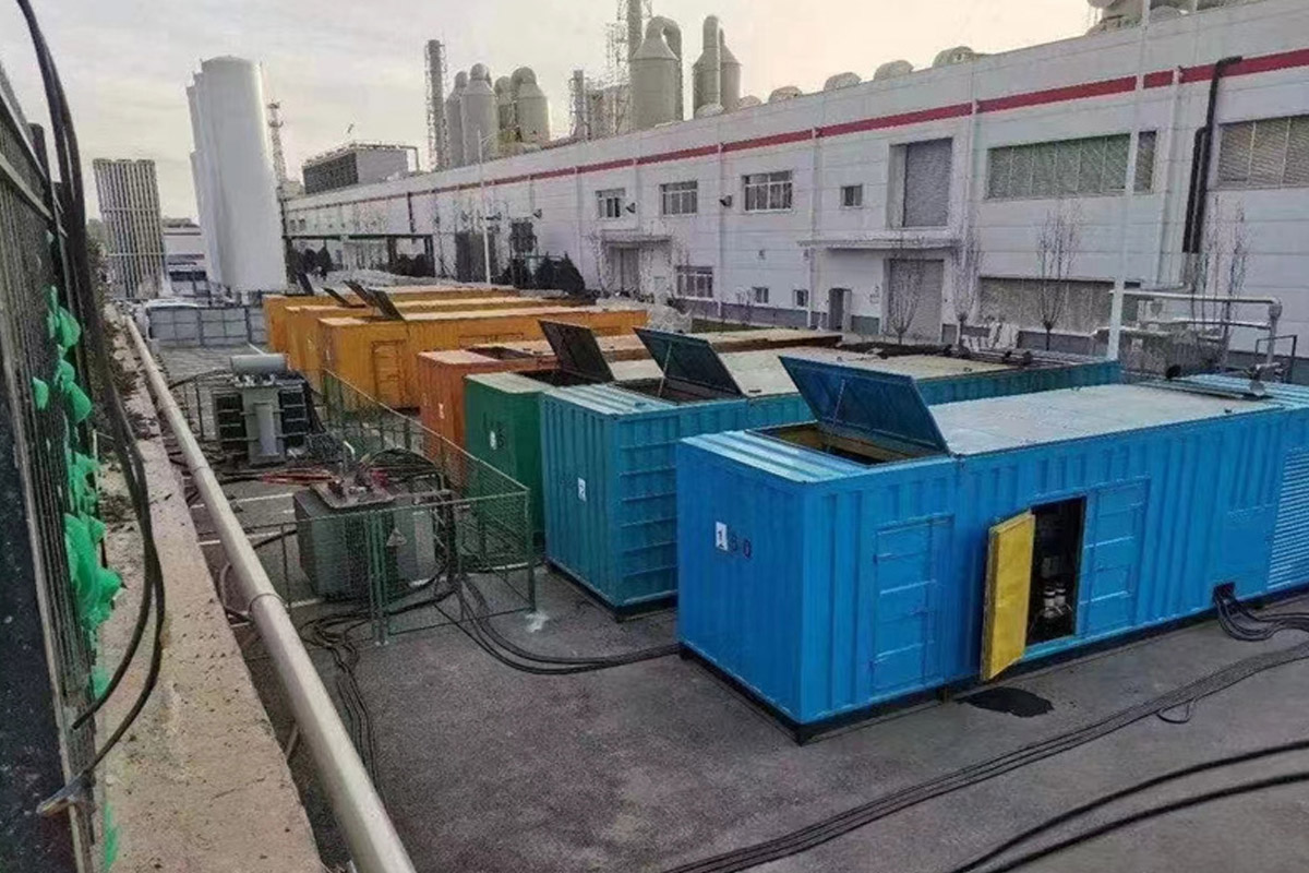 昆明发电机租赁施工现场
